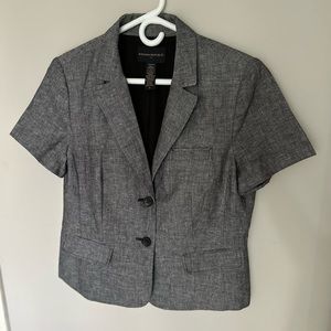 Banana Republic linen blend short sleeved jacket size 12